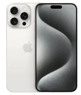 Apple iPhone 15 Pro in silver with sleek design and advanced camera features
