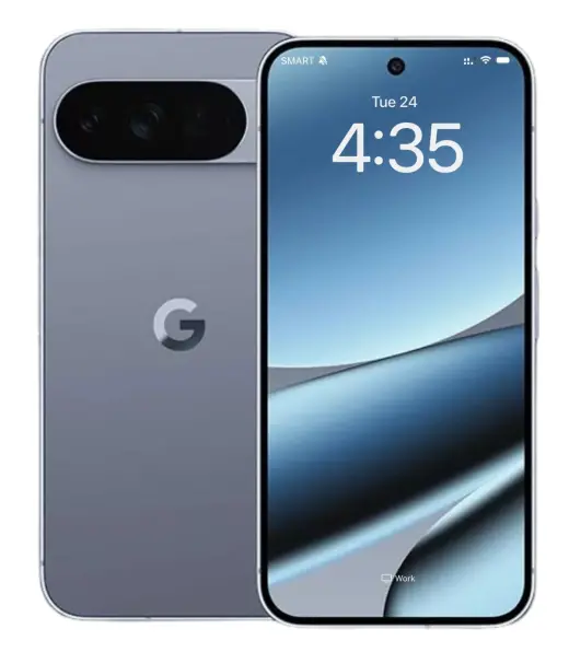 Google Pixel 11 Pro XL smartphone displaying time and sleek design
