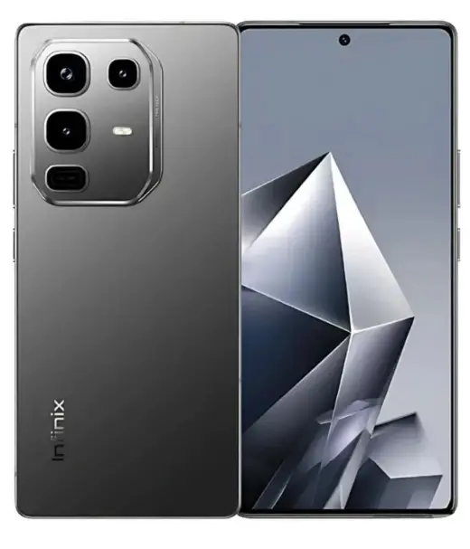 Infinix Note 50 Pro smartphone showcasing its sleek design and camera features.