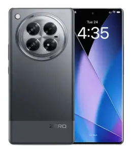 Infinix Zero smartphone showcasing rear camera design and display