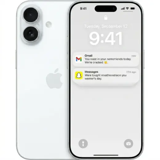 Apple iPhone 14 displaying notifications on the home screen