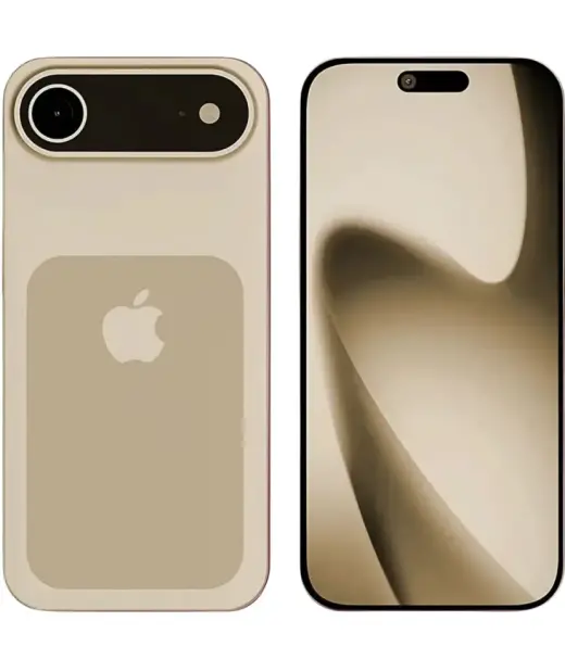 Apple iPhone 18 Air showcasing a sleek design with a dual-camera setup and minimalist aesthetic.