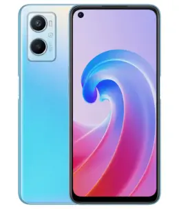 Oppo A96 smartphone with dual rear cameras and vibrant display