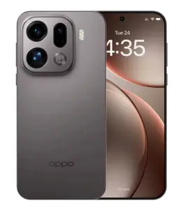 Oppo Find X9 smartphone showcasing its sleek design and dual camera setup.