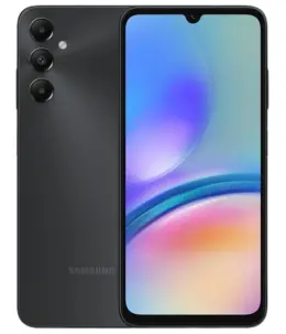 Samsung Galaxy A05s smartphone with a vibrant display and triple camera setup