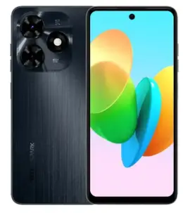 Tecno Spark 20C smartphone showcasing dual rear cameras and vibrant display